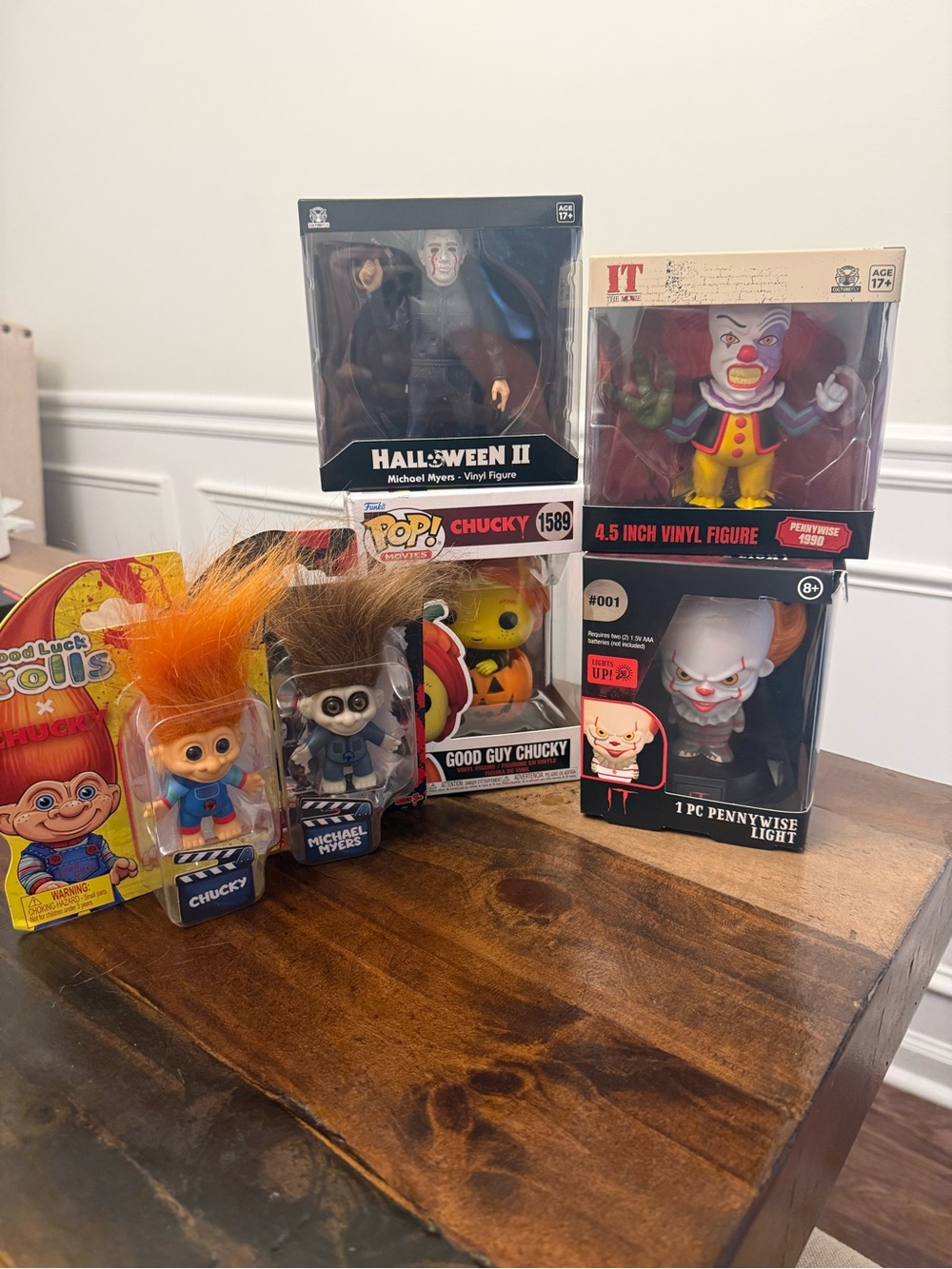 CultureFly Chucky Michael Myers Pennywise Figures Funko Pop Trolls Lot 6PC